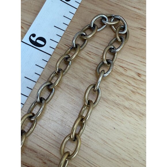 Stella & Dot Statement Necklace With Gold Chain & Orange Pink Gemstone Accents - Picture 7 of 11